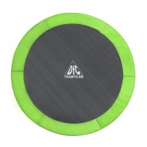 Батут DFC Trampoline Fitness с сеткой 16ft, зеленый