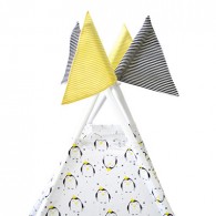 Вигвам Пингвины (1250*1250*1450мм) цв. белый-желтый СТАНДАРТ