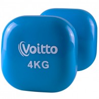 Гантель для фитнеса виниловая квадратная Voitto 4 кг